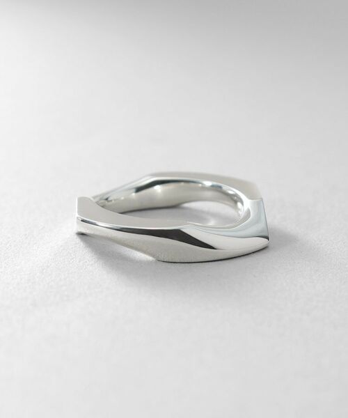 COCOSHNIK / ココシュニック リング | シルバー カーブチェーンモチーフリング | 詳細2