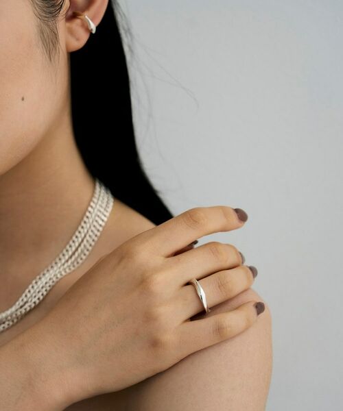 COCOSHNIK / ココシュニック リング | シルバー カーブチェーンモチーフリング | 詳細7