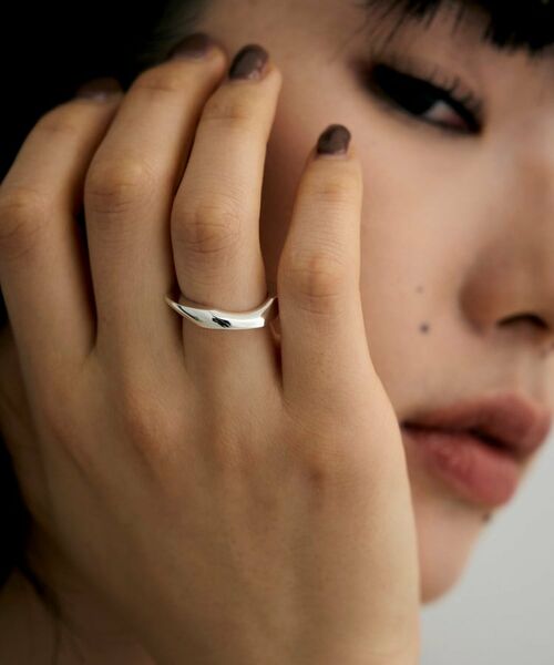 COCOSHNIK / ココシュニック リング | シルバー カーブチェーンモチーフリング | 詳細8