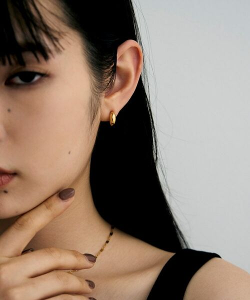 COCOSHNIK / ココシュニック ピアス・イヤリング | シルバー ハギーイヤリング マーキス GP | 詳細6