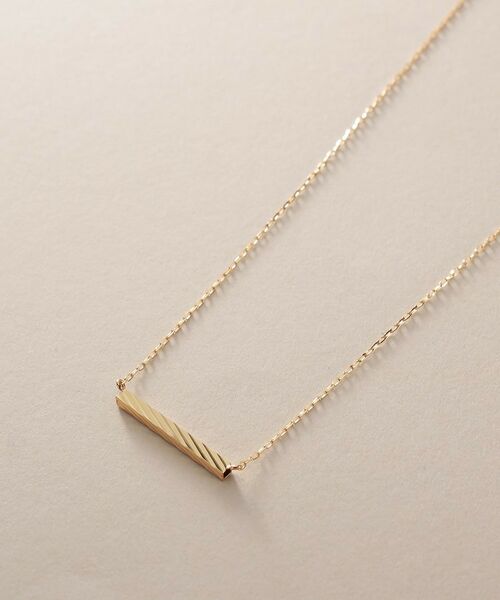 COCOSHNIK / ココシュニック ネックレス・ペンダント・チョーカー | K18カッティングバー ネックレス | 詳細2
