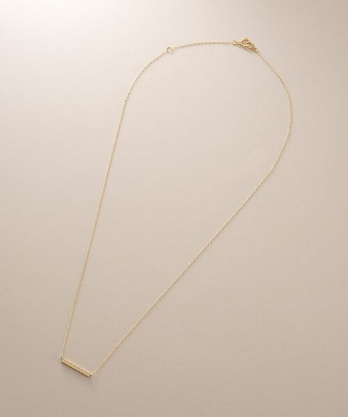 COCOSHNIK / ココシュニック ネックレス・ペンダント・チョーカー | K18カッティングバー ネックレス | 詳細5