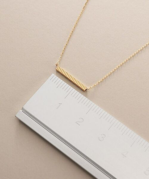 COCOSHNIK / ココシュニック ネックレス・ペンダント・チョーカー | K18カッティングバー ネックレス | 詳細6