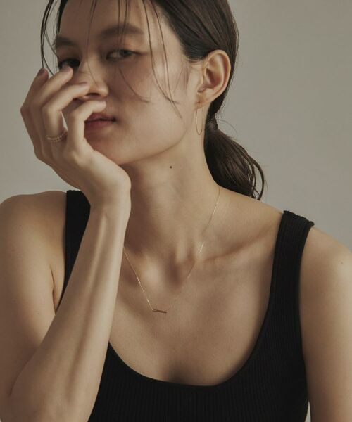 COCOSHNIK / ココシュニック ネックレス・ペンダント・チョーカー | K18カッティングバー ネックレス | 詳細8