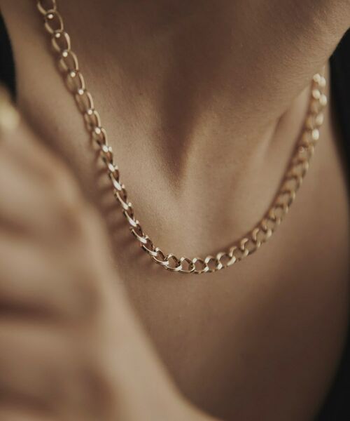 COCOSHNIK / ココシュニック ネックレス・ペンダント・チョーカー | K18中空キヘイチェーン ネックレス | 詳細8