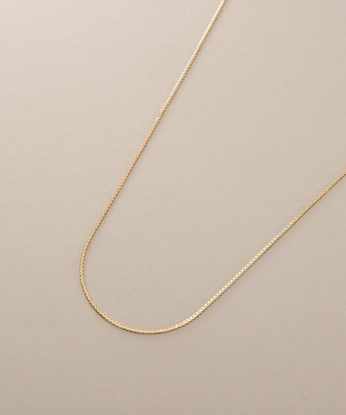COCOSHNIK / ココシュニック ネックレス・ペンダント・チョーカー | K18ベネチアンフラット ネックレス細 | 詳細2