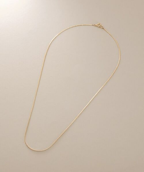 COCOSHNIK / ココシュニック ネックレス・ペンダント・チョーカー | K18ベネチアンフラット ネックレス細 | 詳細4