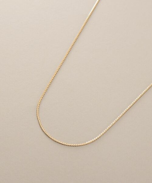 COCOSHNIK / ココシュニック ネックレス・ペンダント・チョーカー | K10ベネチアンフラット ネックレス細 | 詳細2
