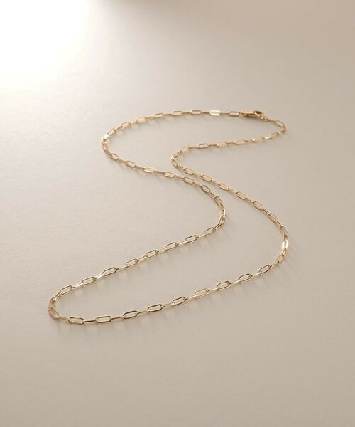 COCOSHNIK / ココシュニック ネックレス・ペンダント・チョーカー | K18中空プリムケーブルチェーン ネックレスS（43cm） | 詳細1
