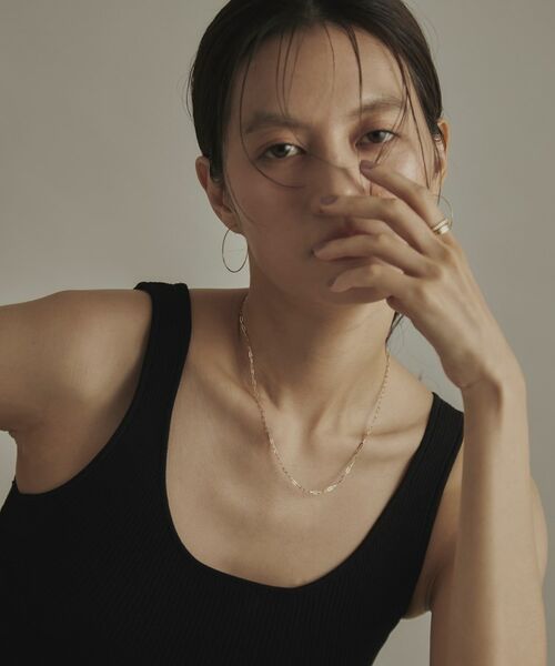 COCOSHNIK / ココシュニック ネックレス・ペンダント・チョーカー | K18中空プリムケーブルチェーン ネックレスS（43cm） | 詳細6