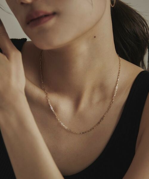 COCOSHNIK / ココシュニック ネックレス・ペンダント・チョーカー | K18中空プリムケーブルチェーン ネックレスS（43cm） | 詳細7