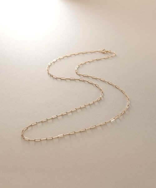 COCOSHNIK / ココシュニック ネックレス・ペンダント・チョーカー | K10プリムケーブルチェーン ネックレス（43cm） | 詳細1