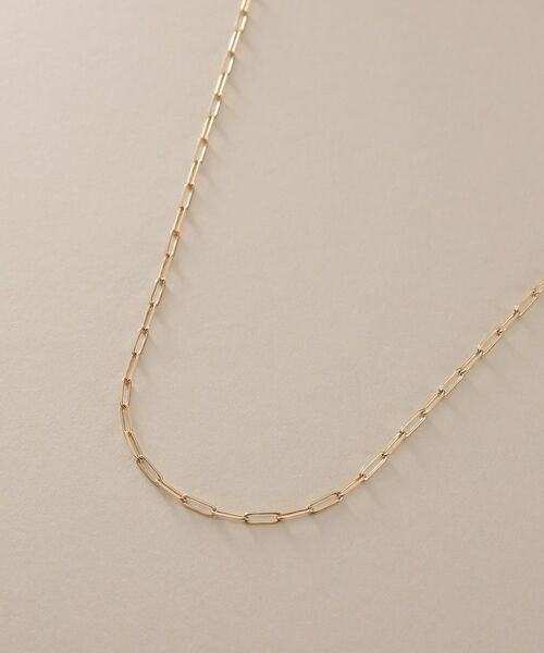 COCOSHNIK / ココシュニック ネックレス・ペンダント・チョーカー | K10プリムケーブルチェーン ネックレス（43cm） | 詳細2