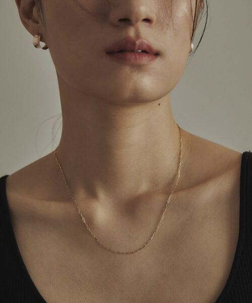 COCOSHNIK / ココシュニック ネックレス・ペンダント・チョーカー | K10プリムケーブルチェーン ネックレス（43cm） | 詳細7
