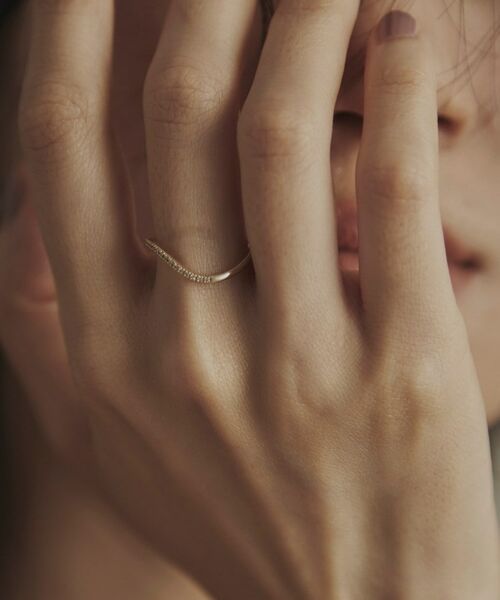 COCOSHNIK / ココシュニック リング | K10ダイヤモンド Sライン リング | 詳細8