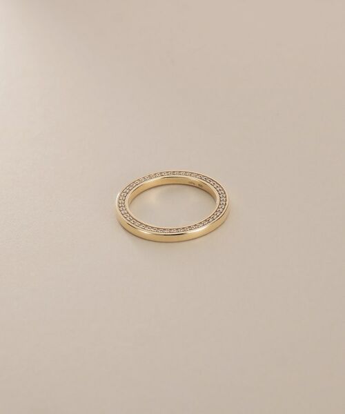 COCOSHNIK / ココシュニック リング | K10ダイヤモンド サイドダイヤリング | 詳細1