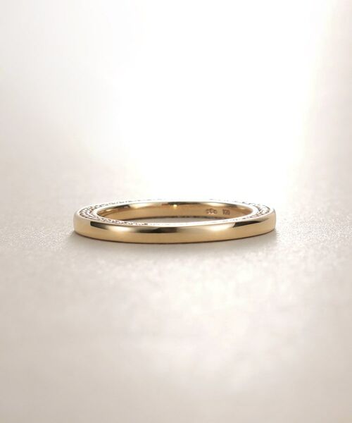COCOSHNIK / ココシュニック リング | K10ダイヤモンド サイドダイヤリング | 詳細2
