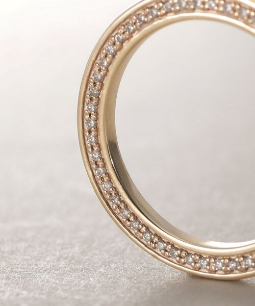 COCOSHNIK / ココシュニック リング | K10ダイヤモンド サイドダイヤリング | 詳細4