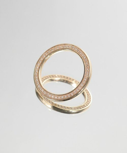 COCOSHNIK / ココシュニック リング | K10ダイヤモンド サイドダイヤリング | 詳細5