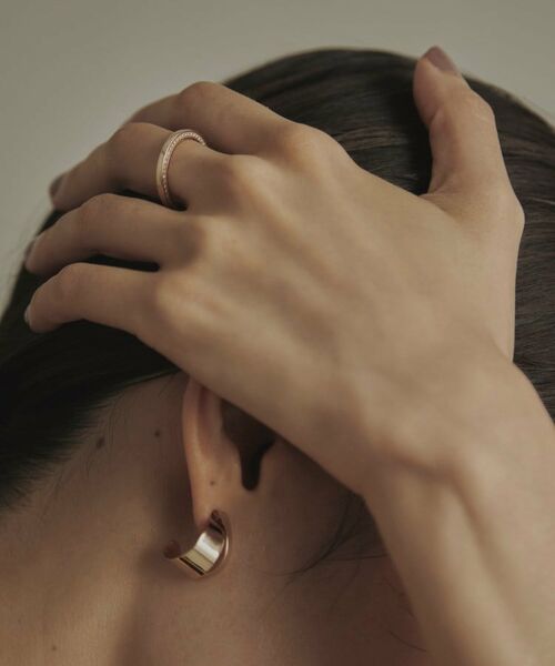 COCOSHNIK / ココシュニック リング | K10ダイヤモンド サイドダイヤリング | 詳細9