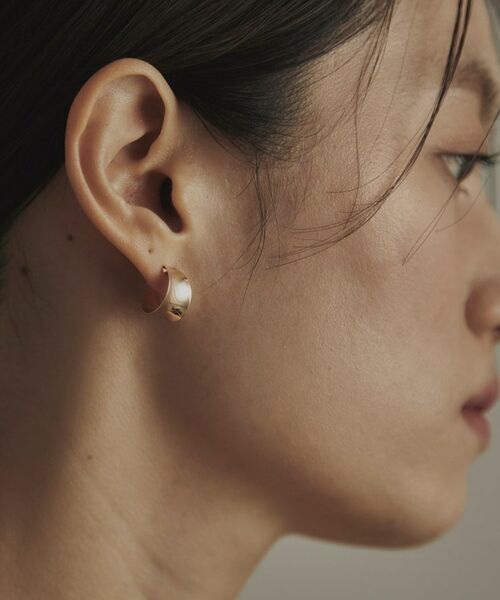 COCOSHNIK / ココシュニック ピアス・イヤリング | K10逆アールプレート スタッドピアス | 詳細7