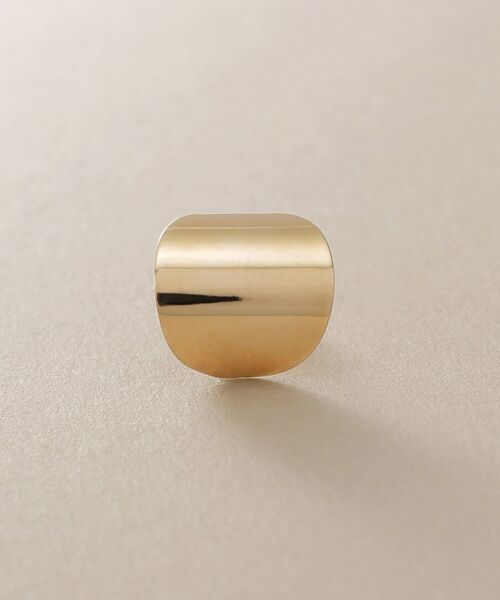 COCOSHNIK / ココシュニック ピアス・イヤリング | K10ラウンドプレート スタッドピアス | 詳細2