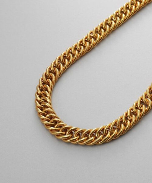 COCOSHNIK / ココシュニック ネックレス・ペンダント・チョーカー | シルバー デザインチェーン ホロウカットダブルカーブネックレス GP | 詳細2