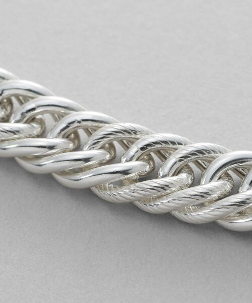 COCOSHNIK / ココシュニック ネックレス・ペンダント・チョーカー | シルバー デザインチェーン ホロウカットダブルカーブネックレス | 詳細5