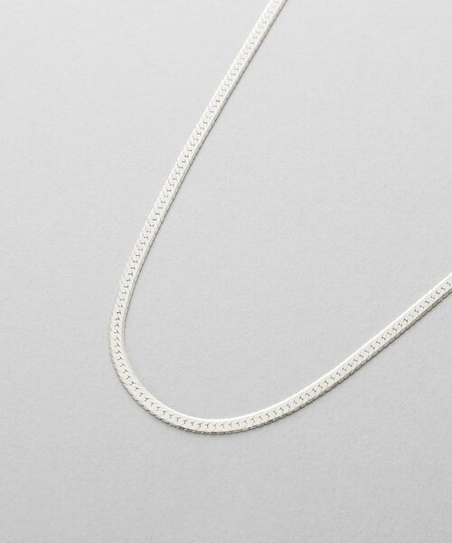 COCOSHNIK / ココシュニック ネックレス・ペンダント・チョーカー | シルバー デザインチェーン フラットスネークネックレスM（60cm） | 詳細2