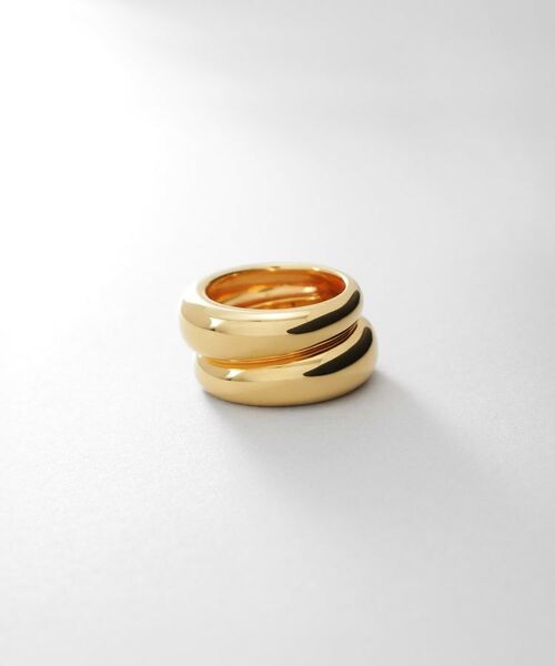 COCOSHNIK / ココシュニック リング | シルバー チャビーローテイテッドリング GP | 詳細1