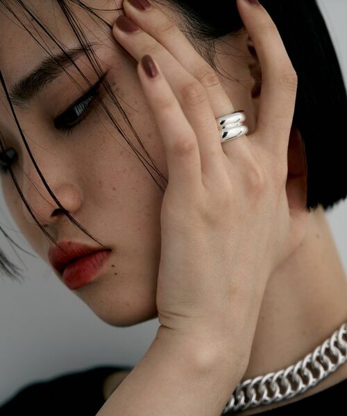 COCOSHNIK / ココシュニック リング | シルバー チャビーローテイテッドリング | 詳細7