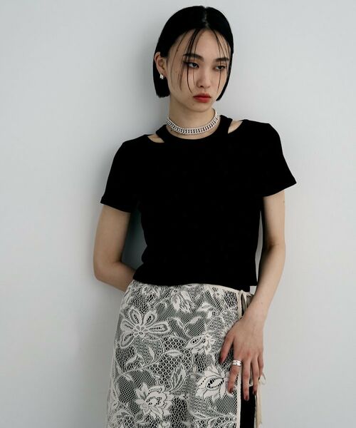 COCOSHNIK / ココシュニック ピアス・イヤリング | シルバー スモールフープ チャビーローテイテッドピアス | 詳細6