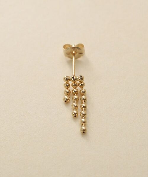 COCOSHNIK / ココシュニック ピアス・イヤリング | K10ティアボールチェーンピアス | 詳細2