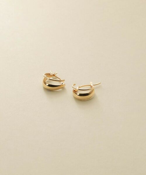 COCOSHNIK / ココシュニック ピアス・イヤリング | K10ブランチフープピアス | 詳細1