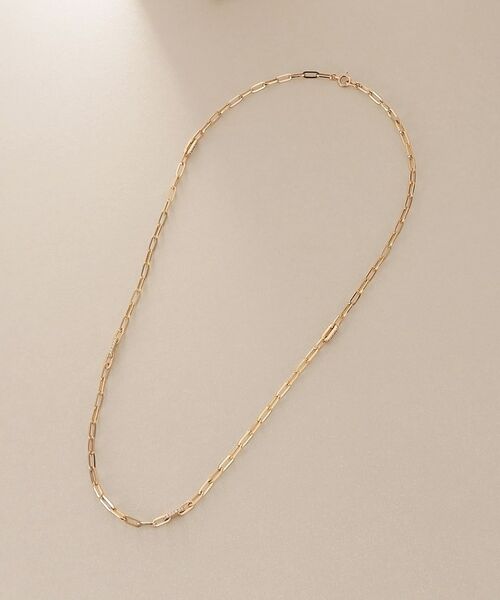 COCOSHNIK / ココシュニック ネックレス・ペンダント・チョーカー | K10ダイヤモンド 中空プリムダイヤステーション ネックレス | 詳細3