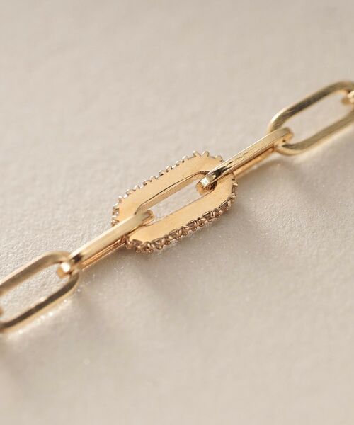 COCOSHNIK / ココシュニック ネックレス・ペンダント・チョーカー | K10ダイヤモンド 中空プリムダイヤステーション ネックレス | 詳細6