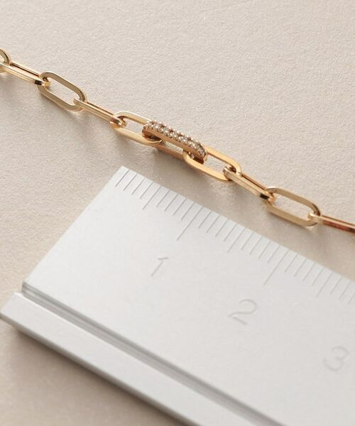 COCOSHNIK / ココシュニック ネックレス・ペンダント・チョーカー | K10ダイヤモンド 中空プリムダイヤステーション ネックレス | 詳細7