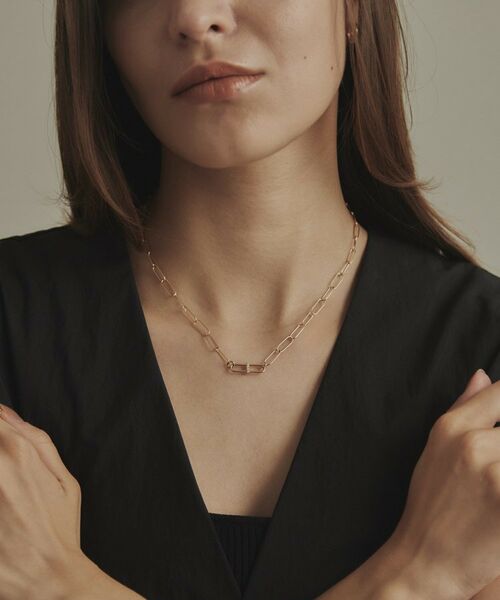 COCOSHNIK / ココシュニック ネックレス・ペンダント・チョーカー | K10ダイヤモンド PCモチーフグラデーション ネックレス | 詳細8