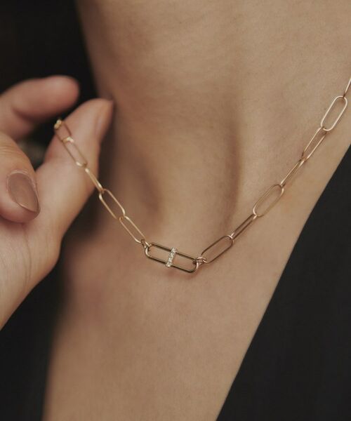 COCOSHNIK / ココシュニック ネックレス・ペンダント・チョーカー | K10ダイヤモンド PCモチーフグラデーション ネックレス | 詳細9