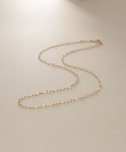 COCOSHNIK / ココシュニック ネックレス・ペンダント・チョーカー | K10ハーフプレスクリップ ネックレス | 詳細1