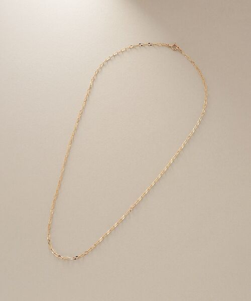 COCOSHNIK / ココシュニック ネックレス・ペンダント・チョーカー | K10ハーフプレスクリップ ネックレス | 詳細4