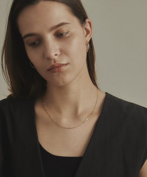 COCOSHNIK / ココシュニック ネックレス・ペンダント・チョーカー | K10ハーフプレスクリップ ネックレス | 詳細6