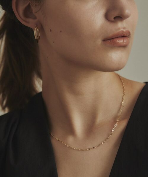 COCOSHNIK / ココシュニック ネックレス・ペンダント・チョーカー | K10ハーフプレスクリップ ネックレス | 詳細7