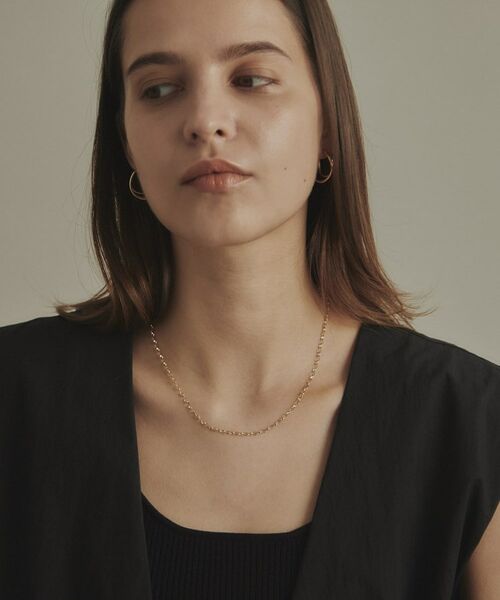 COCOSHNIK / ココシュニック ネックレス・ペンダント・チョーカー | K10甲丸カットケーブル ネックレス | 詳細6