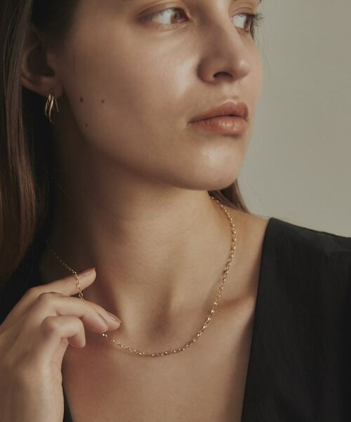 COCOSHNIK / ココシュニック ネックレス・ペンダント・チョーカー | K10甲丸カットケーブル ネックレス | 詳細7