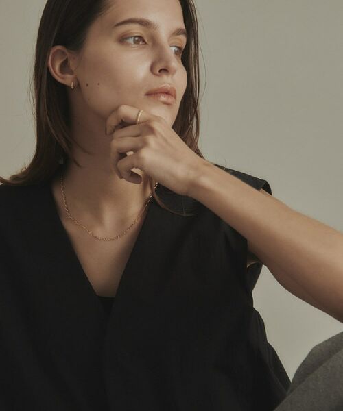 COCOSHNIK / ココシュニック ネックレス・ペンダント・チョーカー | K18甲丸カットケーブル ネックレス | 詳細6