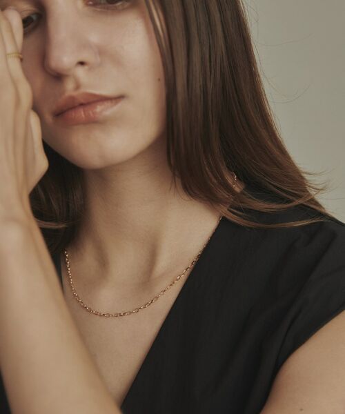 COCOSHNIK / ココシュニック ネックレス・ペンダント・チョーカー | K18甲丸カットケーブル ネックレス | 詳細7