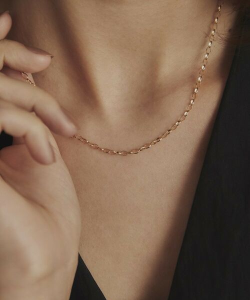 COCOSHNIK / ココシュニック ネックレス・ペンダント・チョーカー | K18甲丸カットケーブル ネックレス | 詳細8