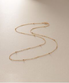 COCOSHNIK / ココシュニック ネックレス・ペンダント・チョーカー | K18フラットキヘイ×ハニーカットビーズ ネックレス