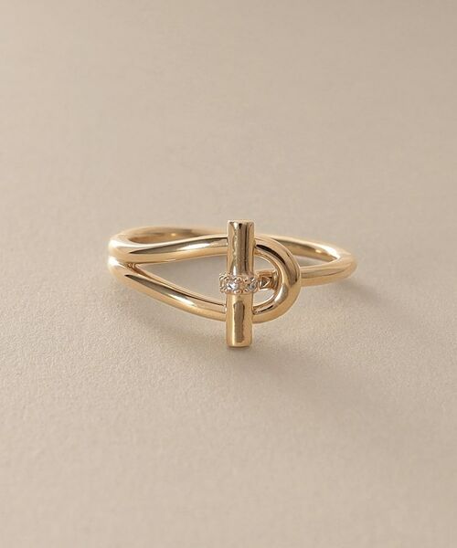 COCOSHNIK / ココシュニック リング | K10ダイヤモンド マンテルモチーフ リング | 詳細2